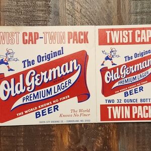 Old German Beer Premium Lager Twin Pack Carton Unused